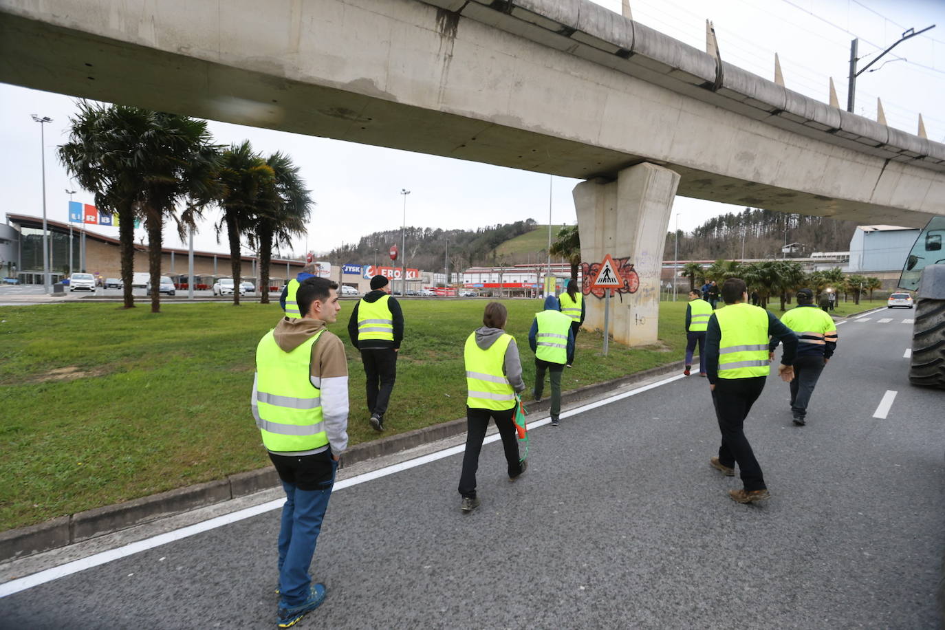 Las &#039;tractoradas&#039; llegan a Gipuzkoa
