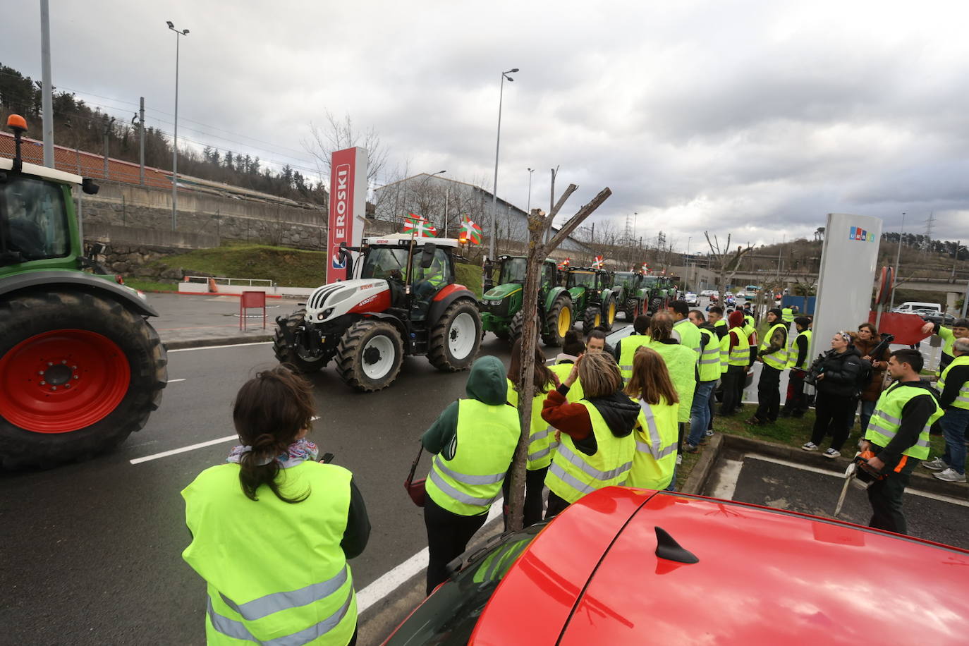 Las &#039;tractoradas&#039; llegan a Gipuzkoa