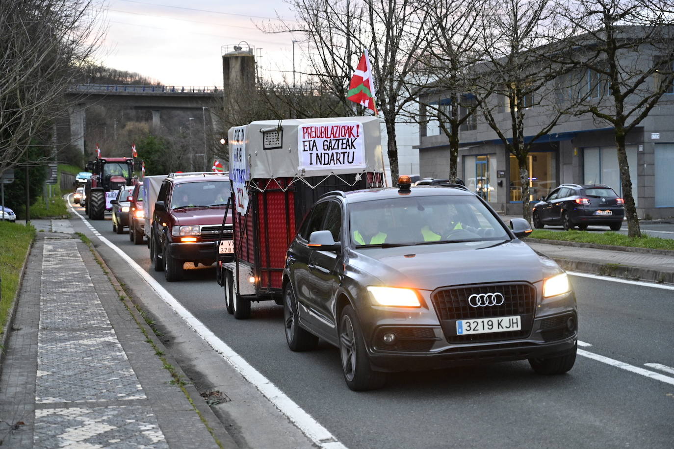 Las &#039;tractoradas&#039; llegan a Gipuzkoa