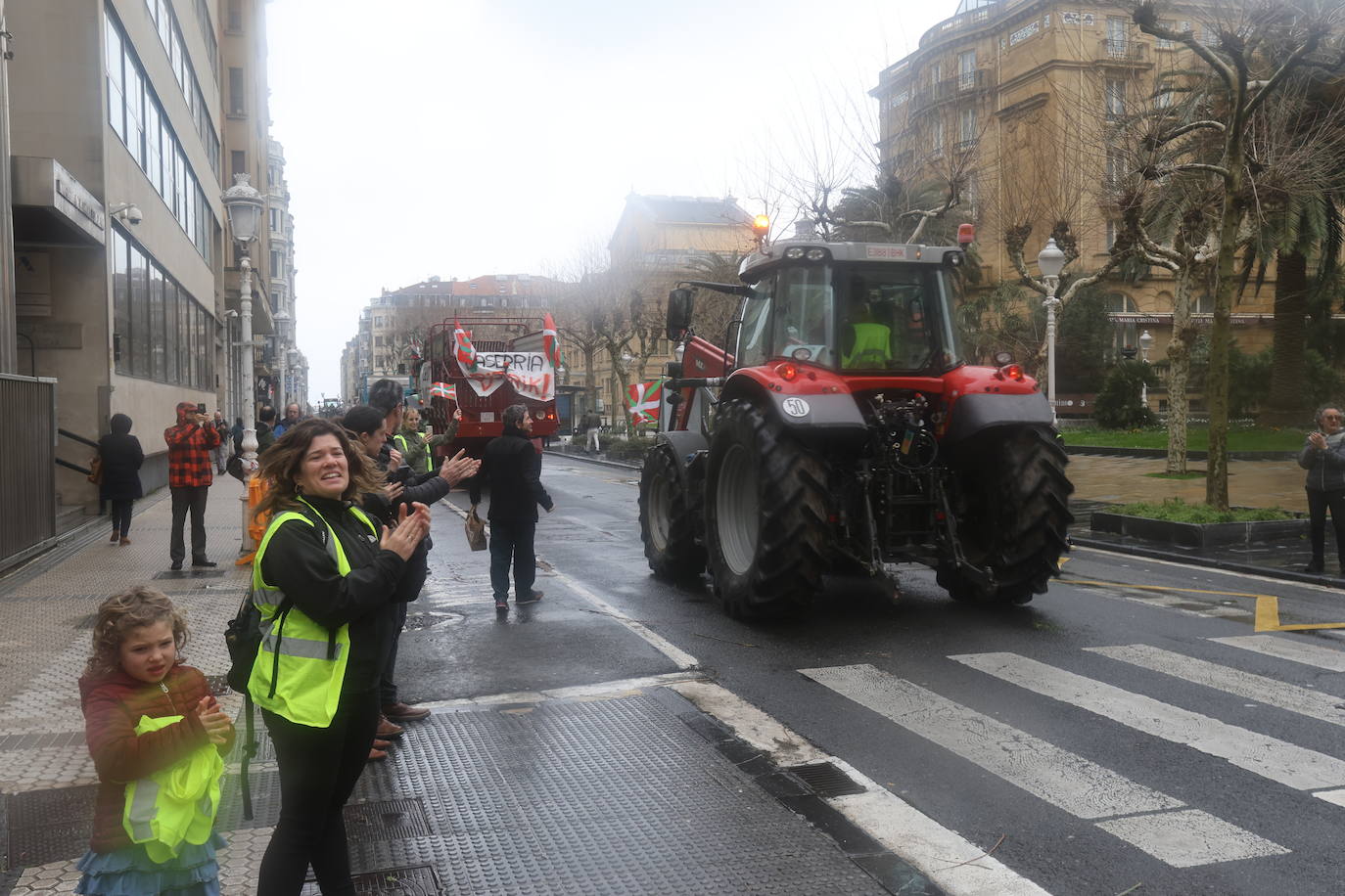 Las &#039;tractoradas&#039; llegan a Gipuzkoa