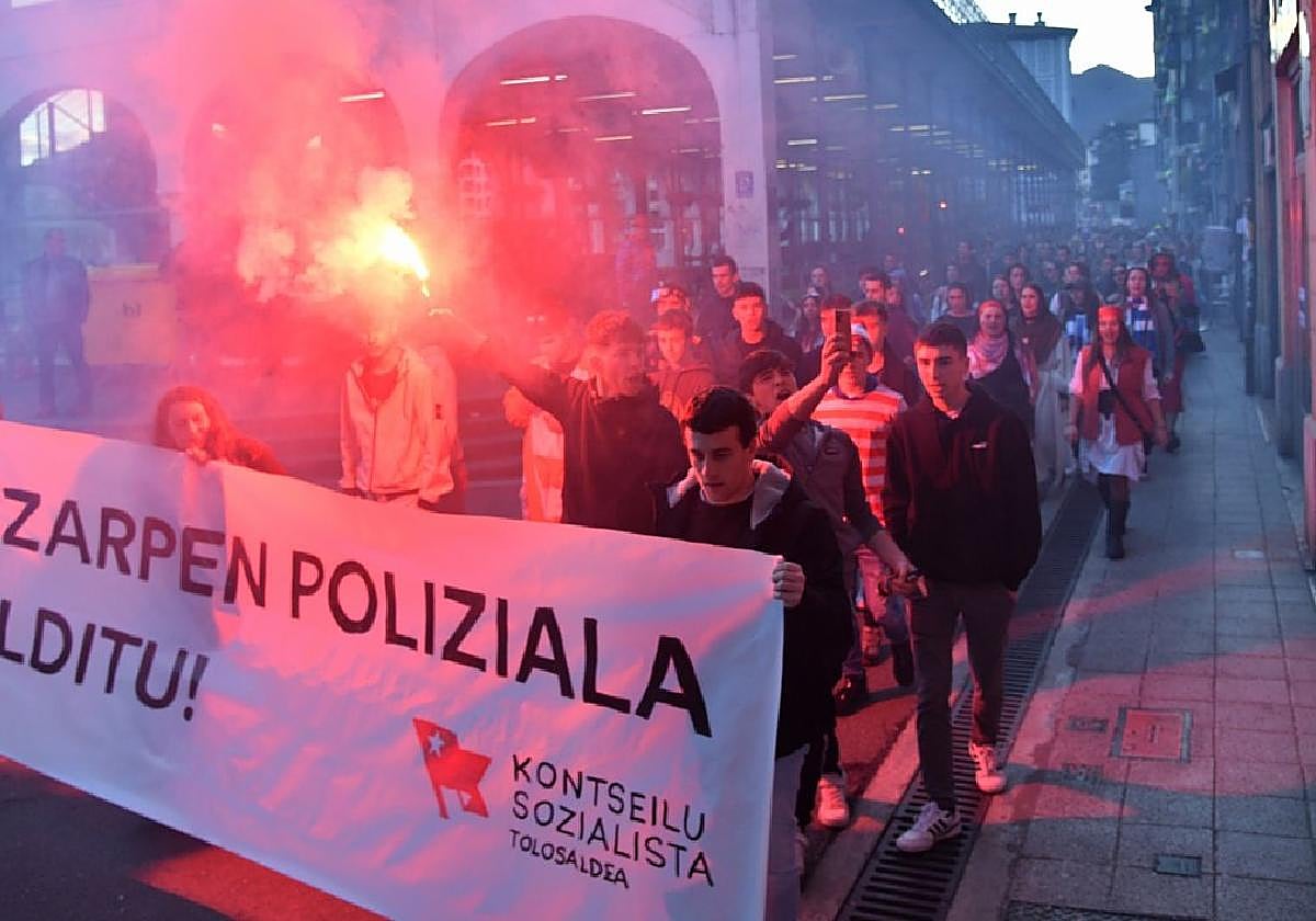 Manifestación «contra el acoso policial»