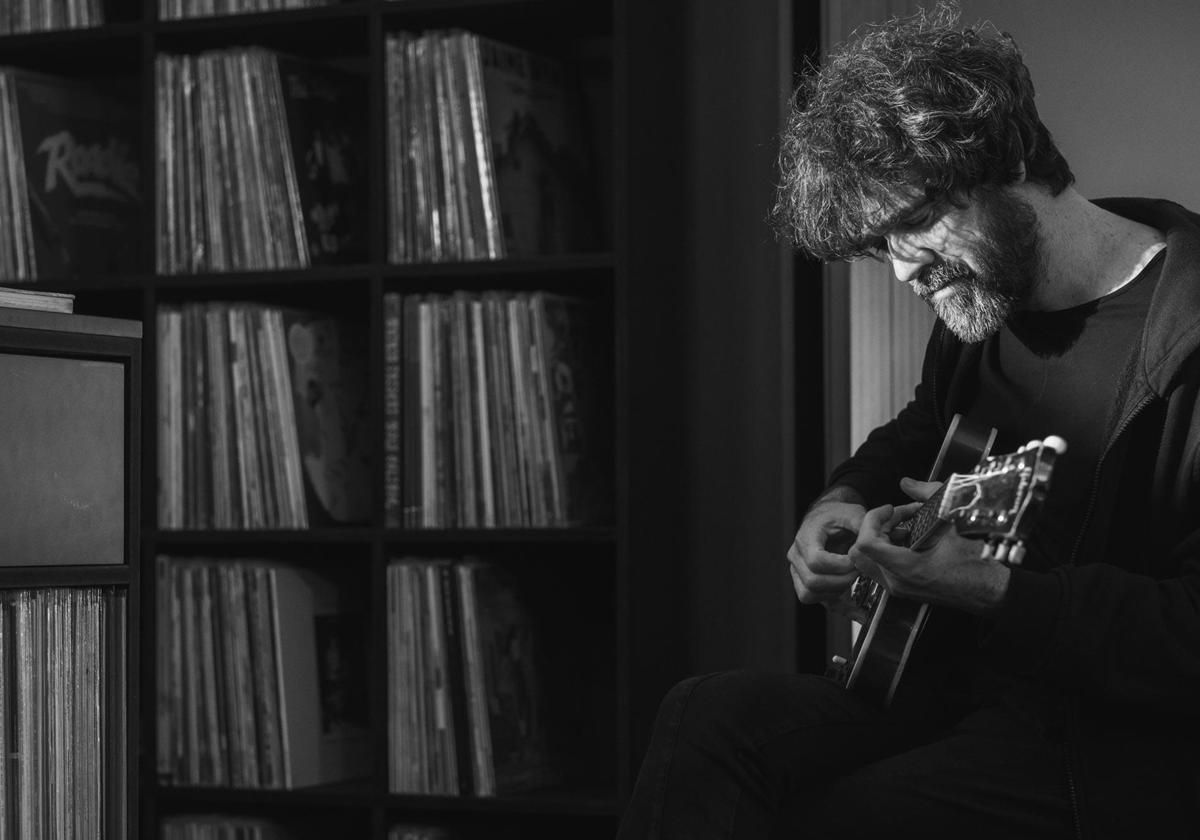 Gorka Urbizu, en pleno ensayo.