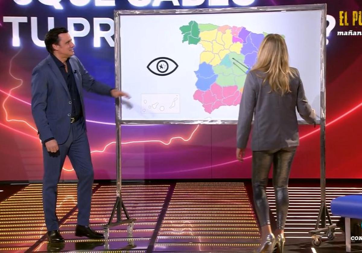 Momento en el que Belén Rodríguez confunde Oursense y Euskadi en Gran Hermano Dúo.