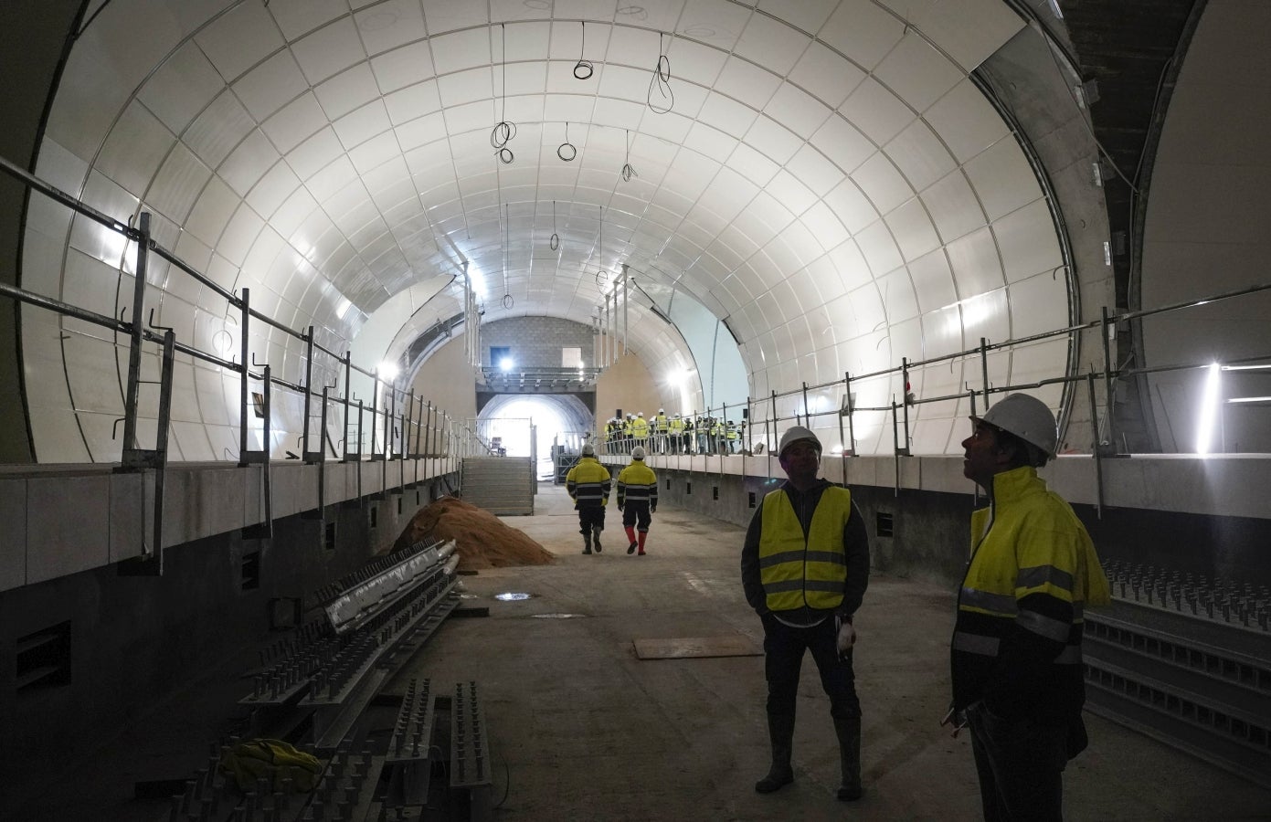Los dos extremos del túnel del Topo en Donostia se unen bajo el Centro