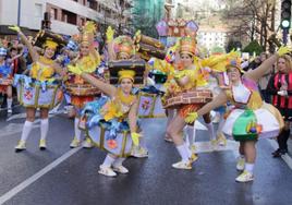 Reconocimiento. La comparsa Furius de Errenteria se ha hecho con el Gran Premio del Humor del Carnaval 2024. fotos furius