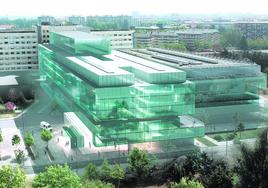 Imagen virtual del nuevo edificio, de ocho plantas, que tendrá un coste de 70 millones de euros.