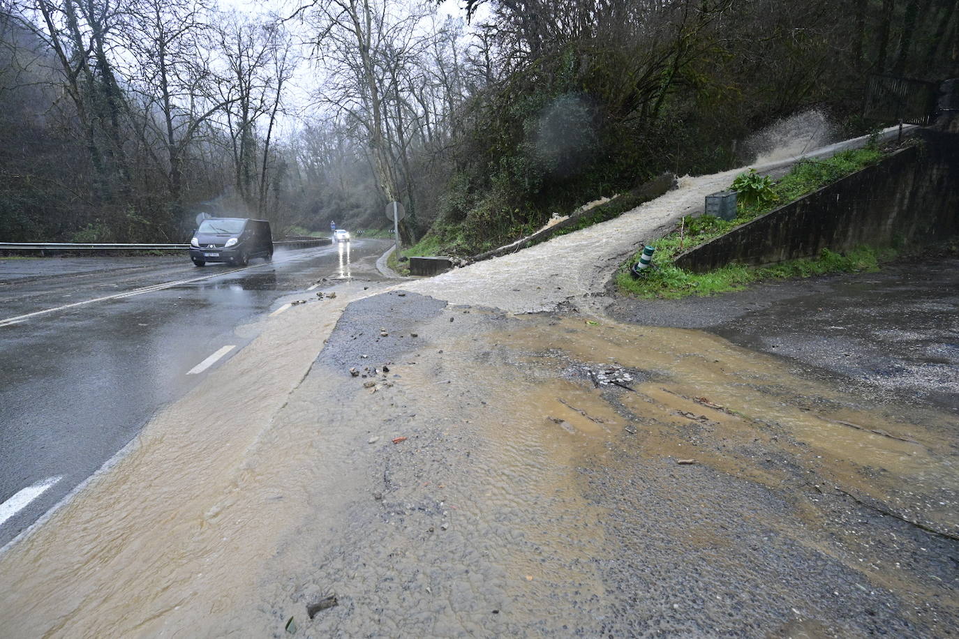 Gipuzkoa, en alerta por las fuertes lluvias