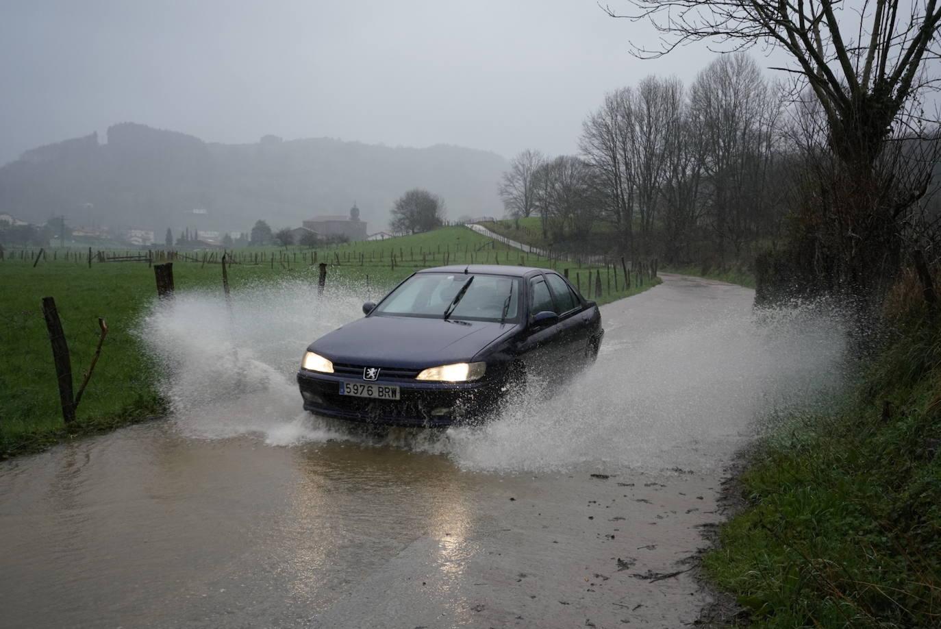 Gipuzkoa, en alerta por las fuertes lluvias