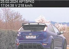 Condenado el guipuzcoano que circulaba a 218 km/h y dio positivo en cannabis en la AP-15 de Navarra