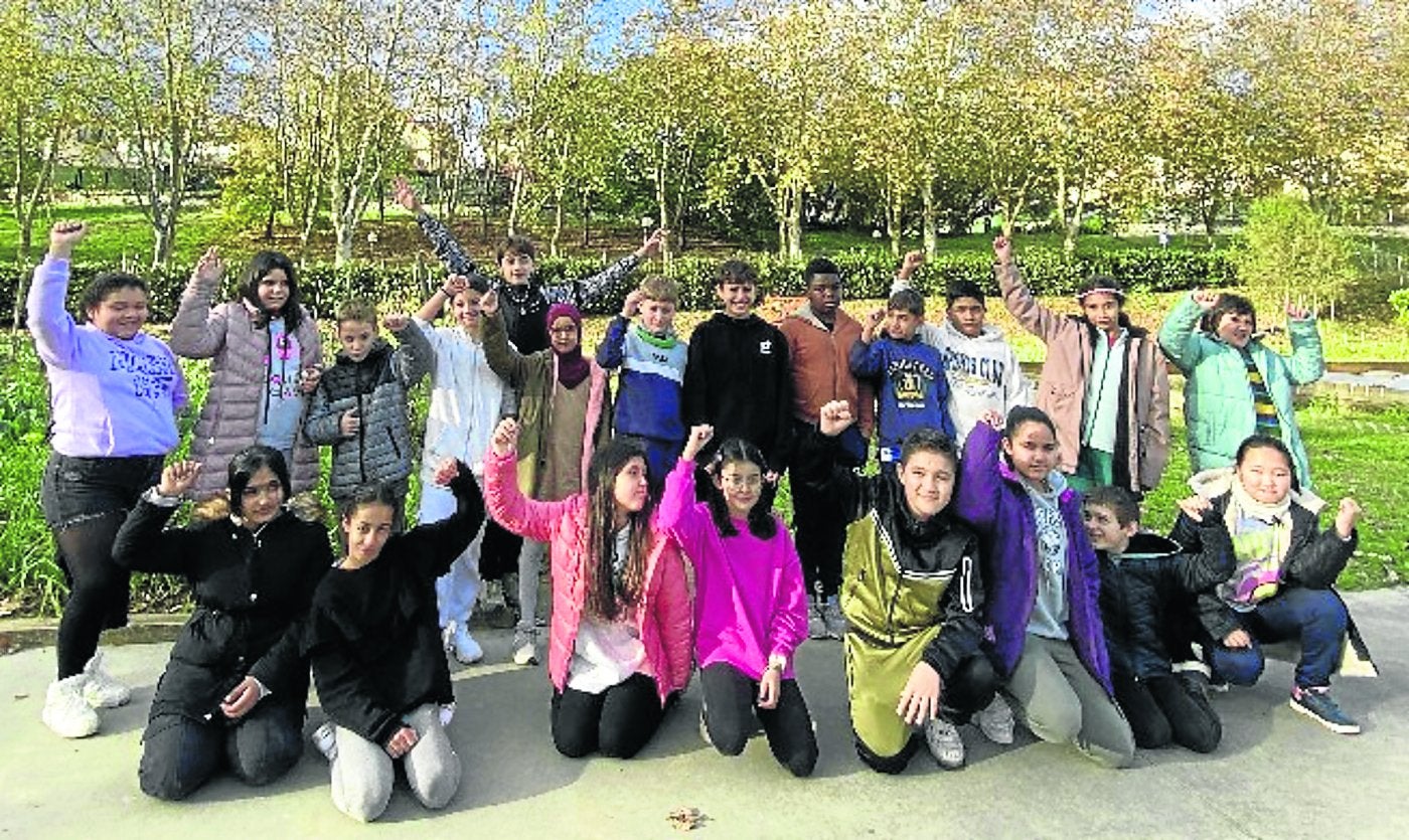 La huerta ha centrado el proyecto presentadopor el colegio Belaskoenea de Irun.