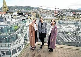 María Uría, Shandra Cordobés y Miren Sotomayor.