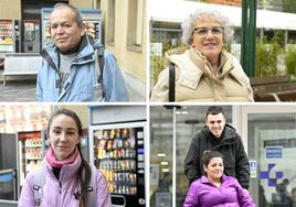 Luis Malco, Belén García, Arantxa Talavera, Beñat Martínez y Magali Damiano afectados por la huelga.