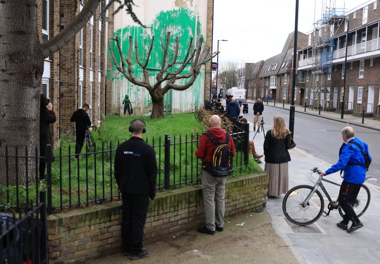 Mural ecologista de Banksy en Londres