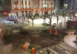 La intersección entre Juan Gisasola y la calle Isasi, atravesada por cientos de vehículos cada día, ha sido asfaltada.