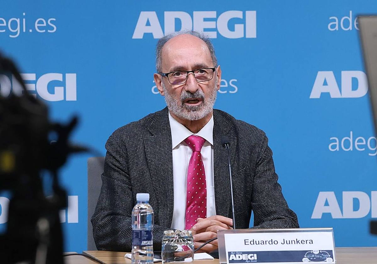 Eduardo Junkera acaba en breve su mandato al frente de Adegi, que inició en 2018.