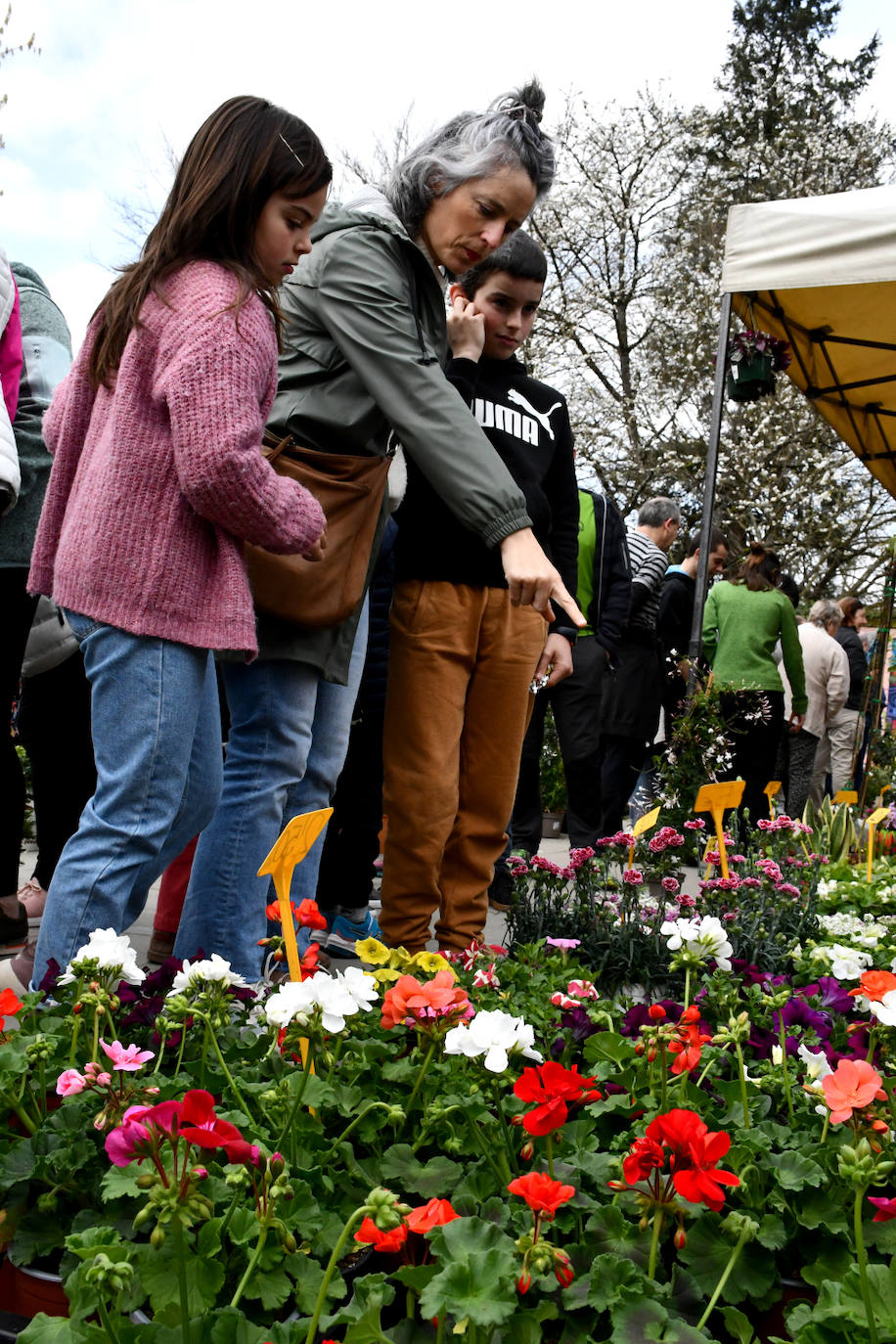 Gran ambiente en la feria de flores y plantas de Segura