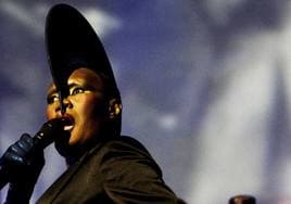 Grace Jones, durante una actuación en 2009 en Ámsterdam.