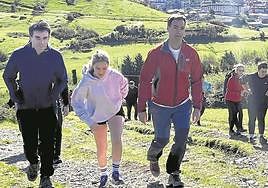 Imanol Pradales, ayer en el Serantes con motivo de la romería de Cornites, en Santurtzi.