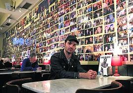 Eneko Sagardoy, durante la entrevista poco antes de comenzar el ensayo de 'Lucha y metamorfosis de una mujer'.