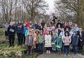 Los 46 niños de Chernobil que llegaron las navidades pasadas a Euskadi y Navarra.