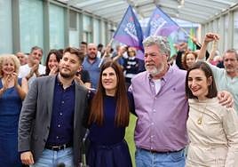 Soto, Gorrotxategi, López de Uralde y Ruiz, este sábado en Vitoria.