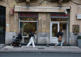 La pastelería Arakistain de Donostia cerrró en 2022.