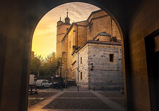 Vista de la Iglesia del Juncal en Irun.
