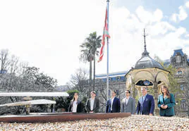 Gorrotxategi, Andueza, Pradales, Otxandiano, De Andrés y García, en la Plaza Gipuzkoa de Donostia. arizmendi