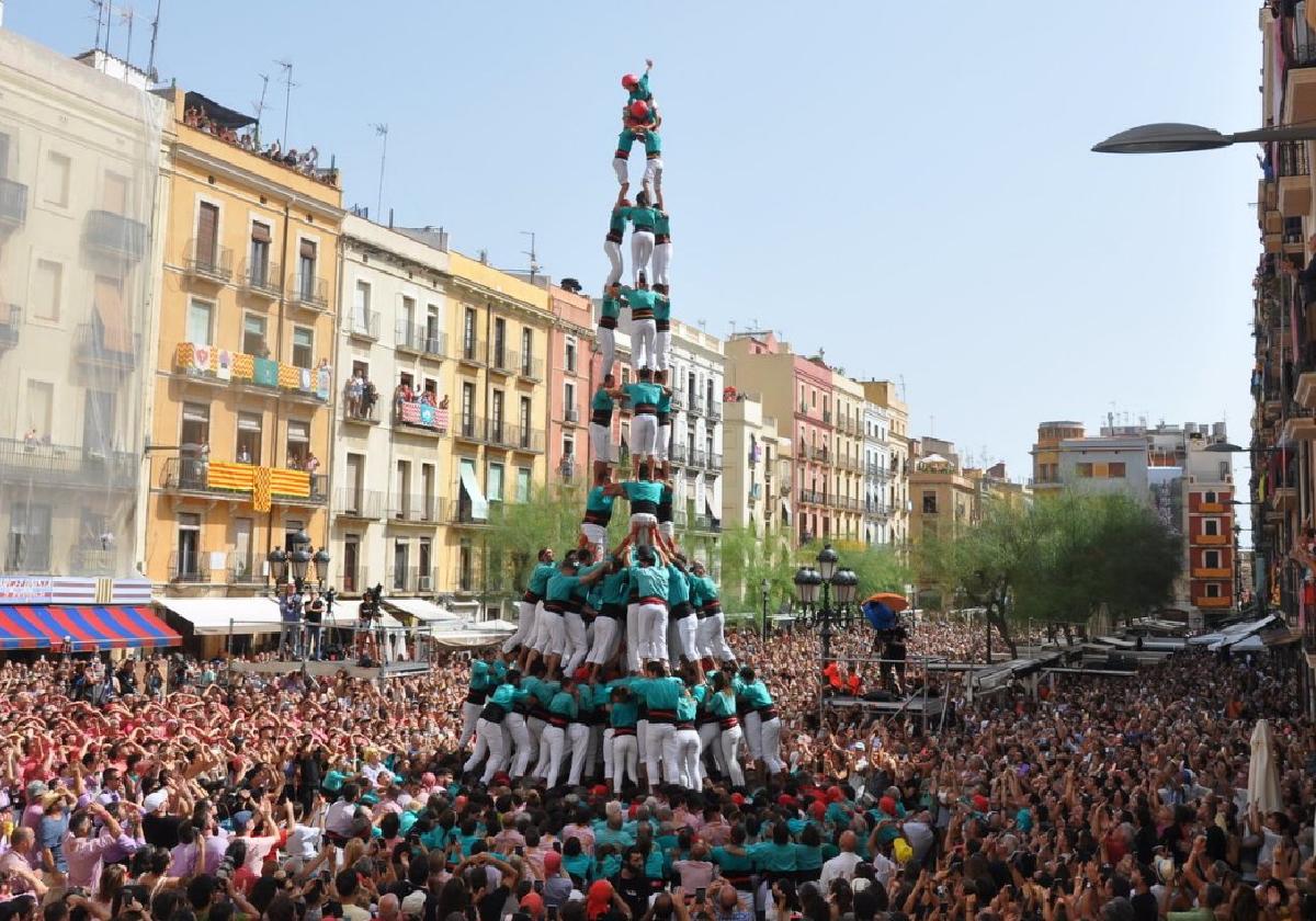 Los Castellers de Vilafranca, en la Diada de Santa Tecla celebrada el pasado mes de septiembre.