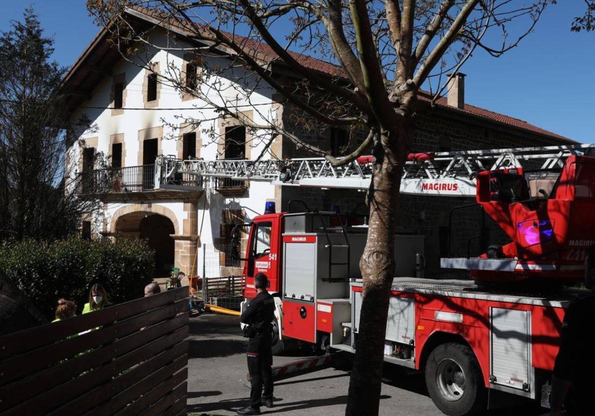 Caserío donde se ha producido el incendio.