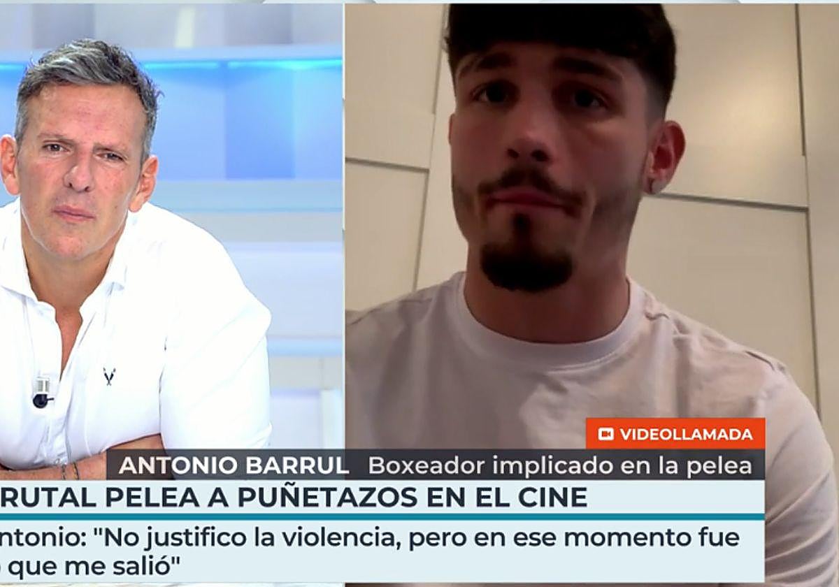Antonio Barrul durante su entrevista en Telecinco