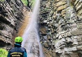 Imagen del Barranco de Sía cedida por la Guardia Civil.