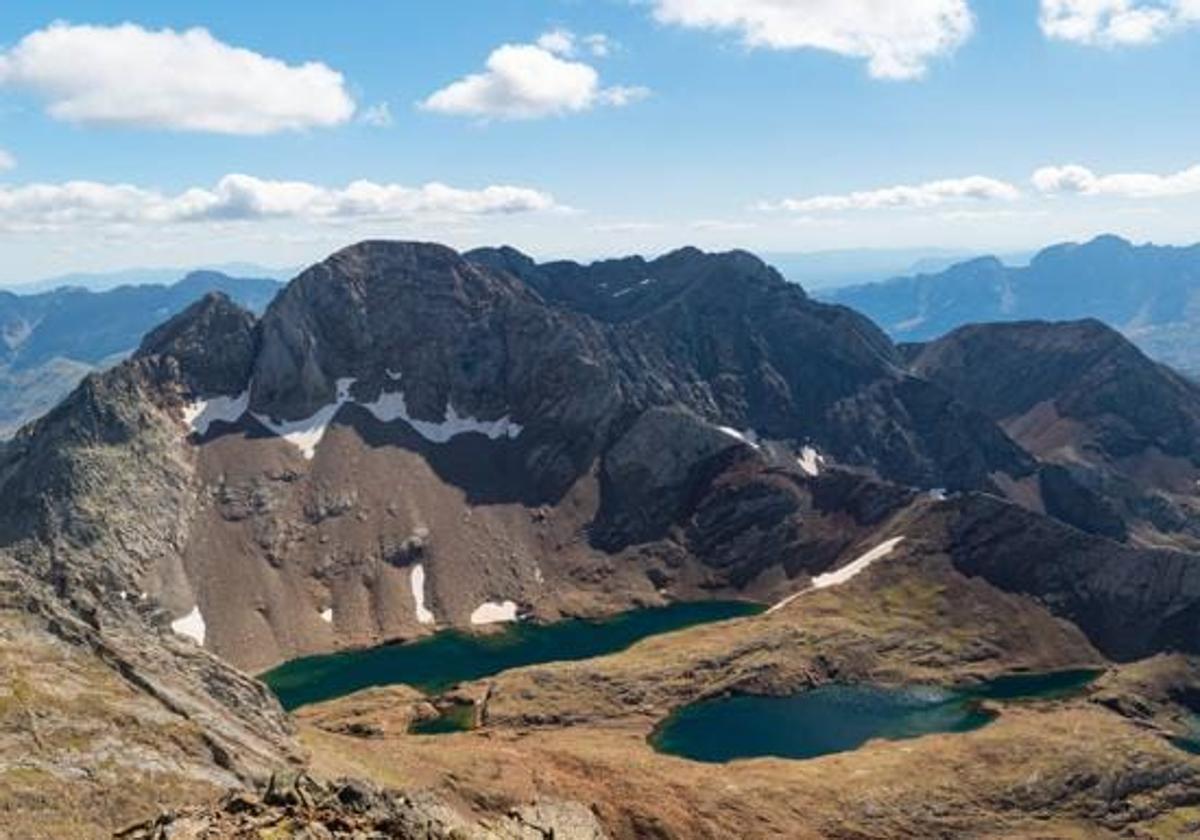 Zona de Picos del Infierno, donde murió una montañera guipuzcoana en 2021.