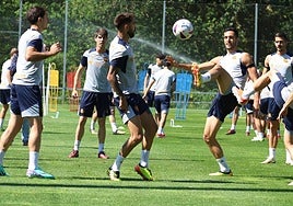 La Real entrena en Zubieta antes de medirse al Barcelona
