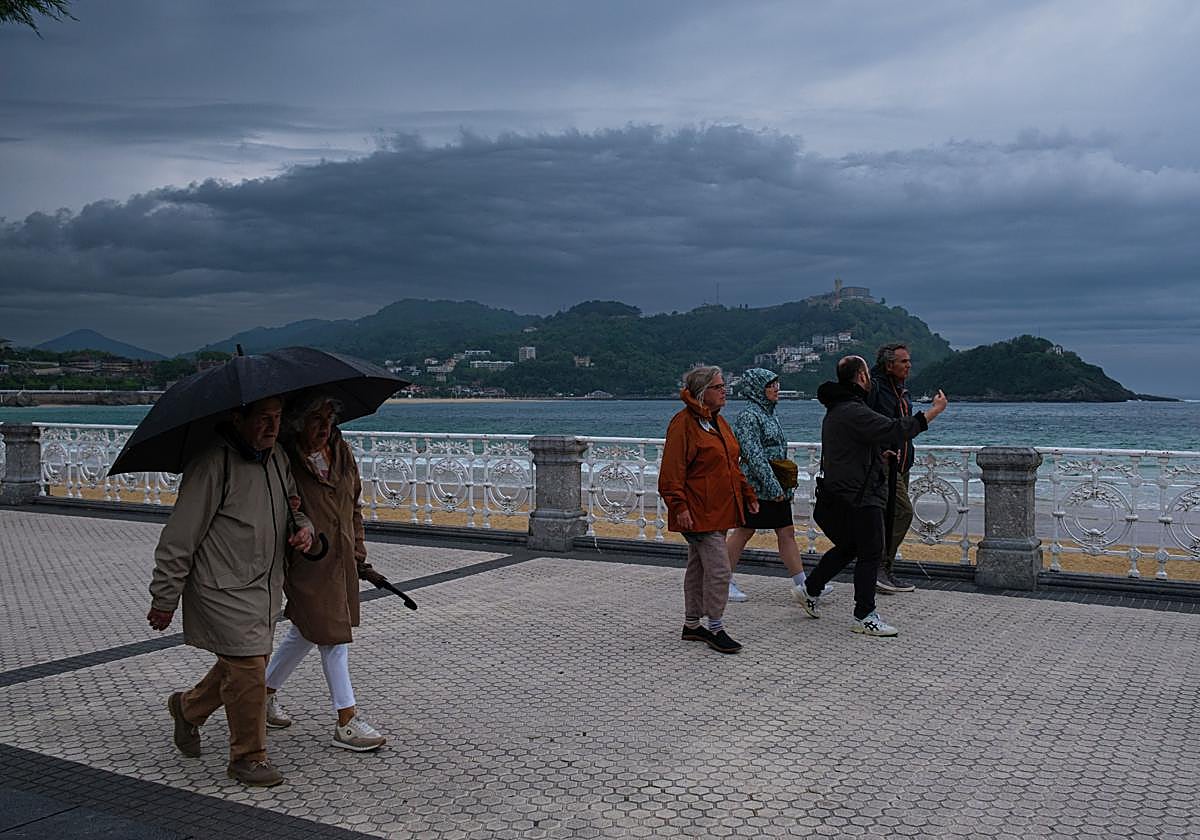 Las imágenes de la tormentas en Gipuzkoa