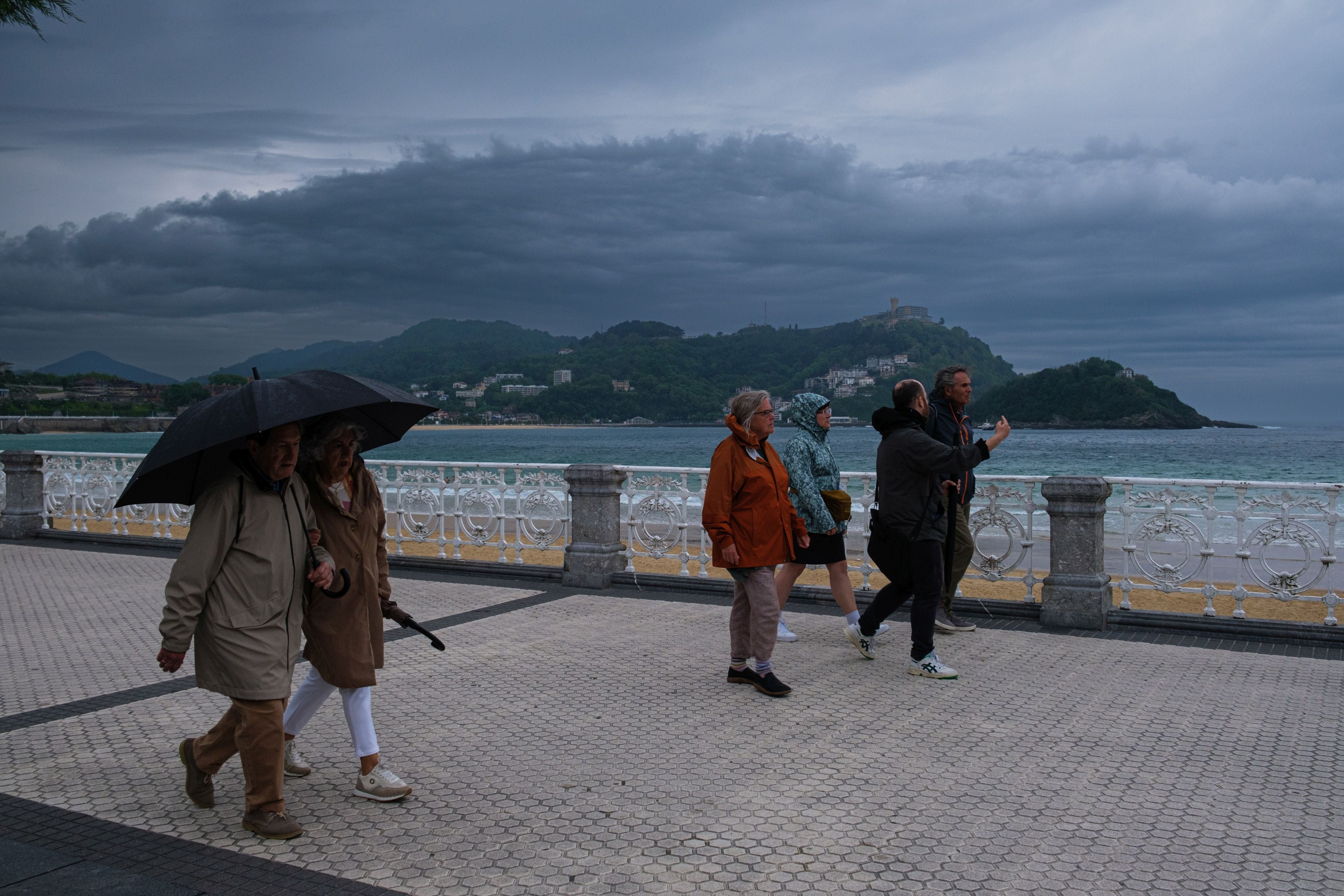 Las imágenes de la tormentas en Gipuzkoa