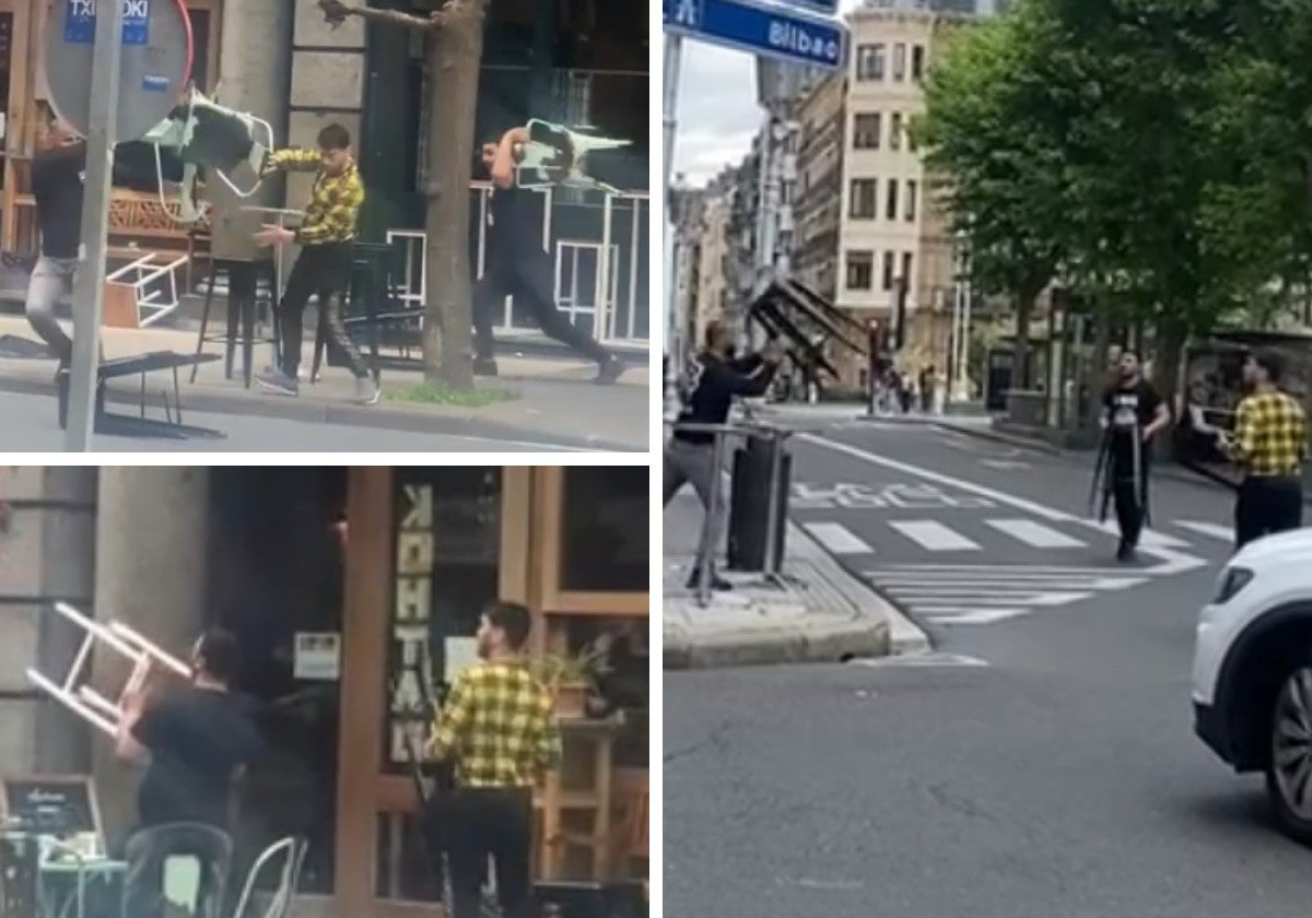 En libertad los tres detenidos tras una pelea con hachas y sillas en el centro de Donostia