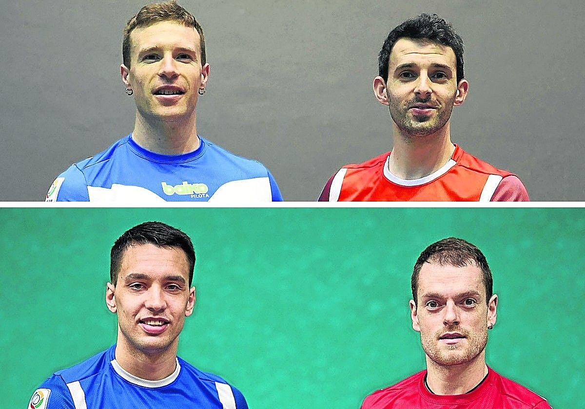 Zabala, Laso, Artola y Altuna III, los cuatro semifinalistas.