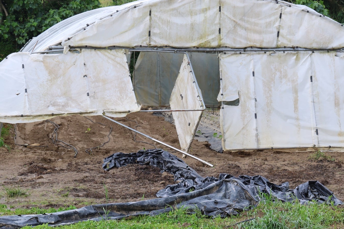 Barro y más barro en Lazkao
