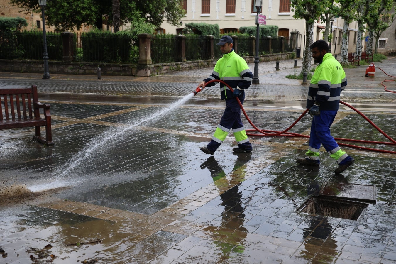 Barro y más barro en Lazkao