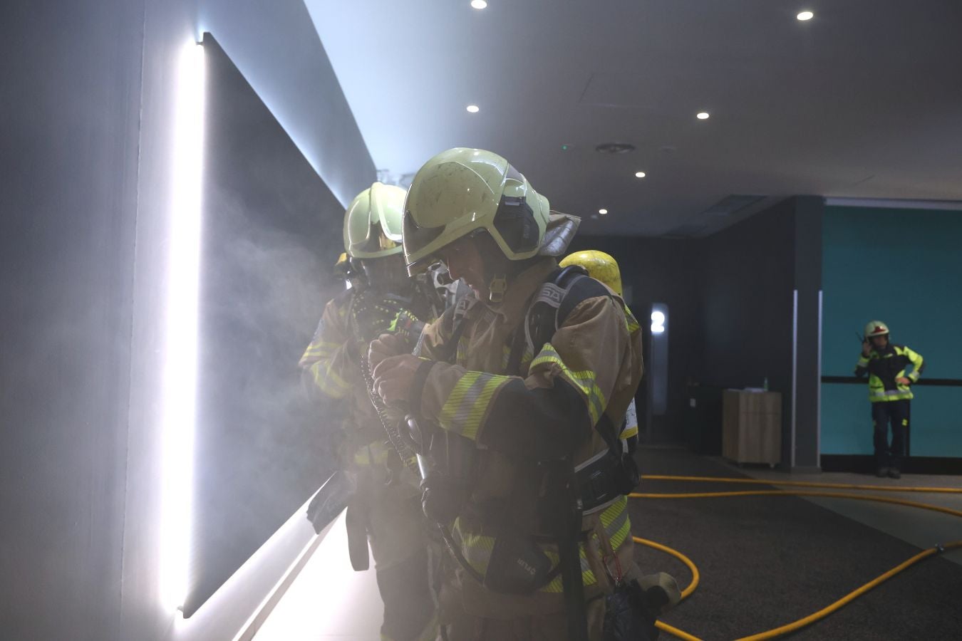 Los cines de Garbera, escenario de un simulacro