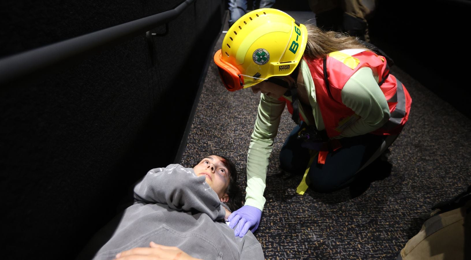 Los cines de Garbera, escenario de un simulacro