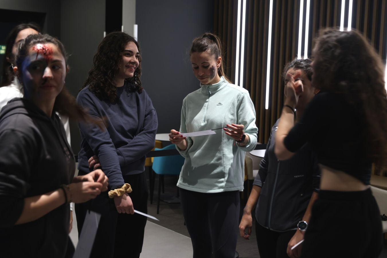 Los cines de Garbera, escenario de un simulacro