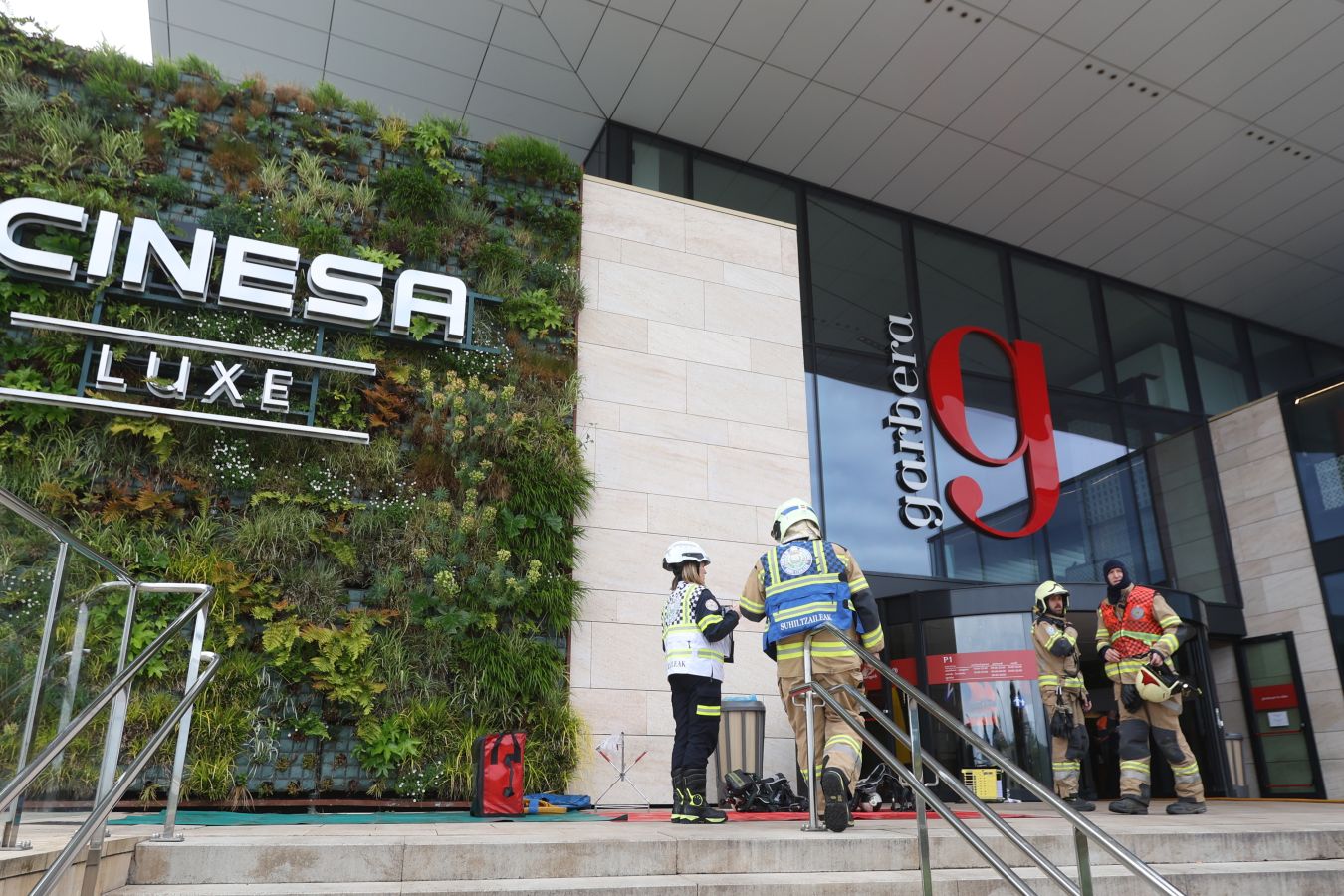 Los cines de Garbera, escenario de un simulacro