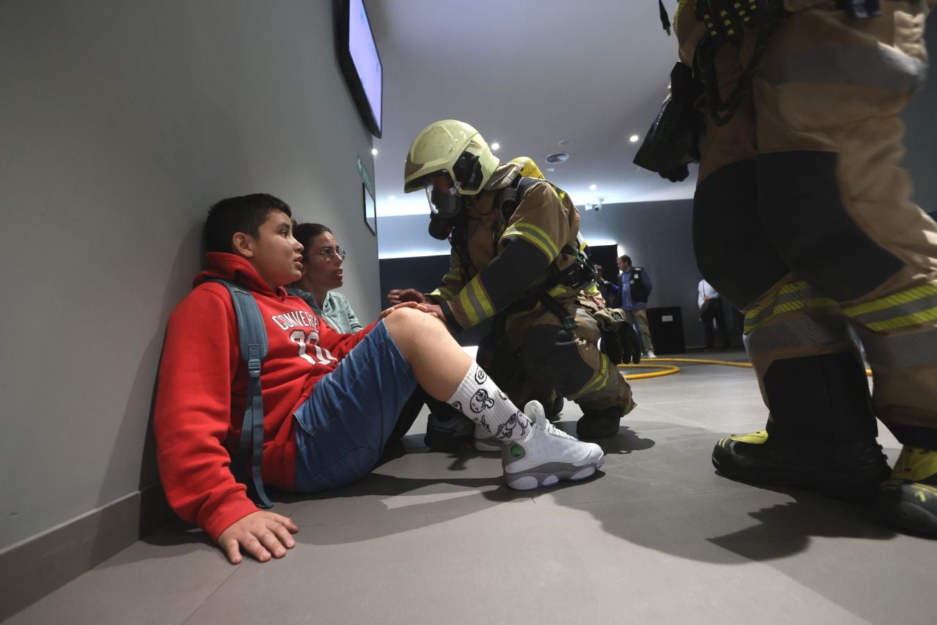 Los cines de Garbera, escenario de un simulacro