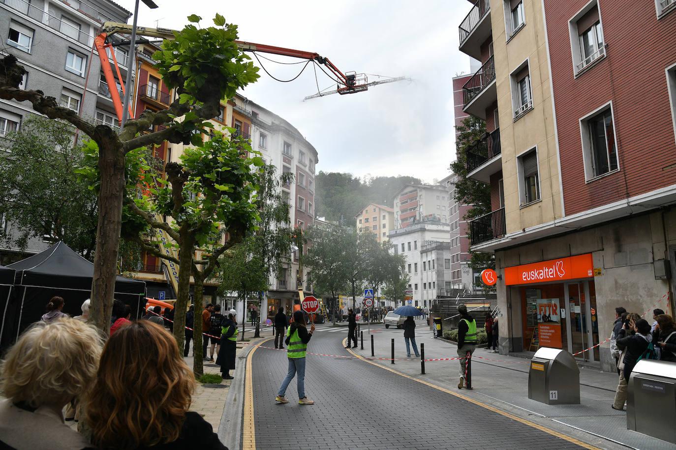 Rodaje en Eibar de la película de Díaz Yanes