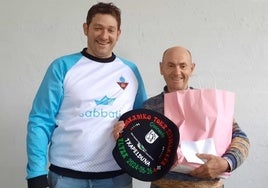 El flamante campeón de toca de Gipuzkoa y de Euskadi, el urretxuarra José Antonio Calvo, del club Danantzako.