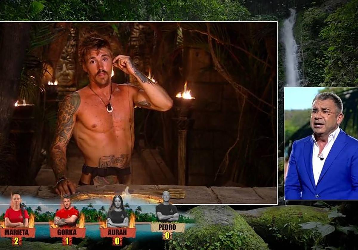 Gorka Ibarguren, durante las nominaciones de Supervivientes.