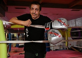 Montxo Quina, promotor y entrenador en el gimnasio Ttatt.