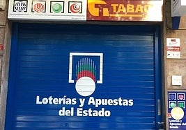 Vista de la admininistración de lotería ubicada en la calle Felipe IV de la capital guipuzcoana.
